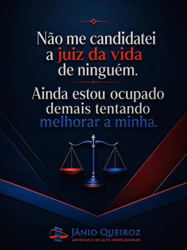 A vida é um processo constante de aperfeiçoamento.