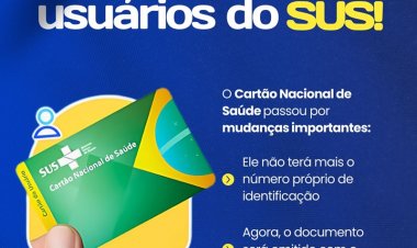 Atenção, população de Custódia! O novo Cartão do SUS agora terá como número de i…