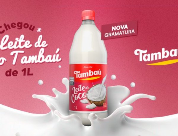 Leite de Coco Tambaú agora na versão de 1 litro